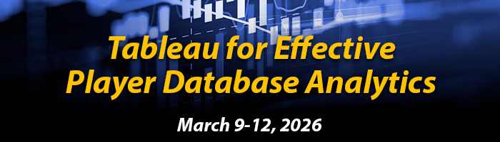 Tableau For Player Analytics Webinar